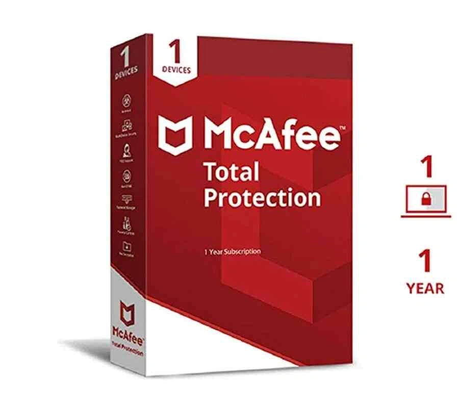 McAfee Total Protection Antivirus - 1 Device 1 Year